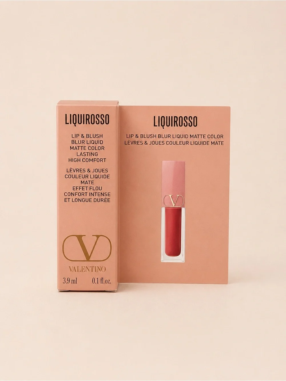 Valentino Liquirrosso Mini Liquid Matte Lip & Blush — Red